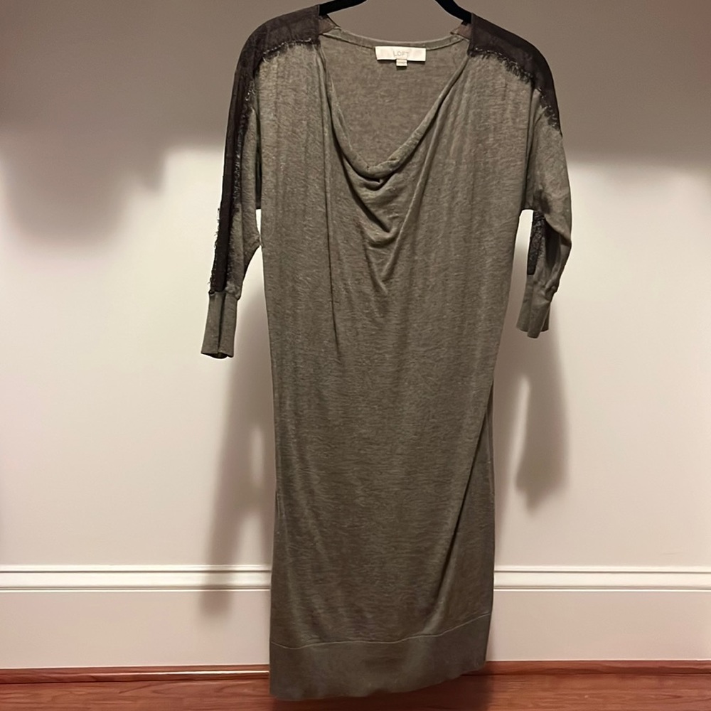 Wool long blouse